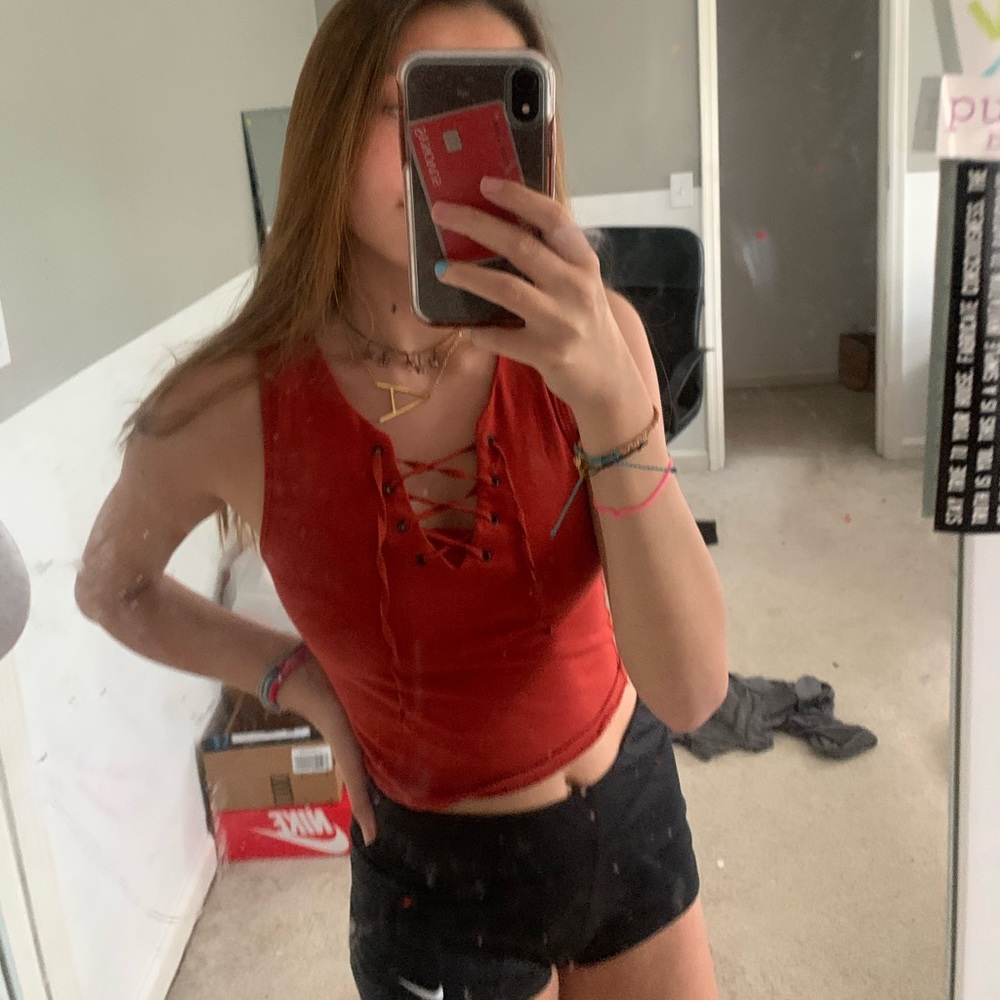 Top shop red tank